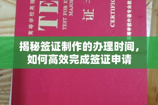 渑池揭秘签证制作的办理时间，如何高效完成签证申请